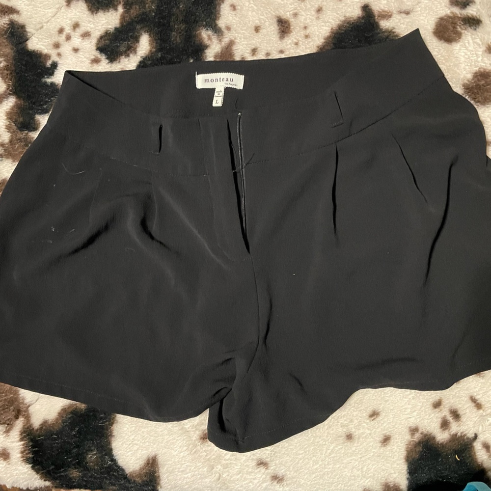 Black sheer shorts